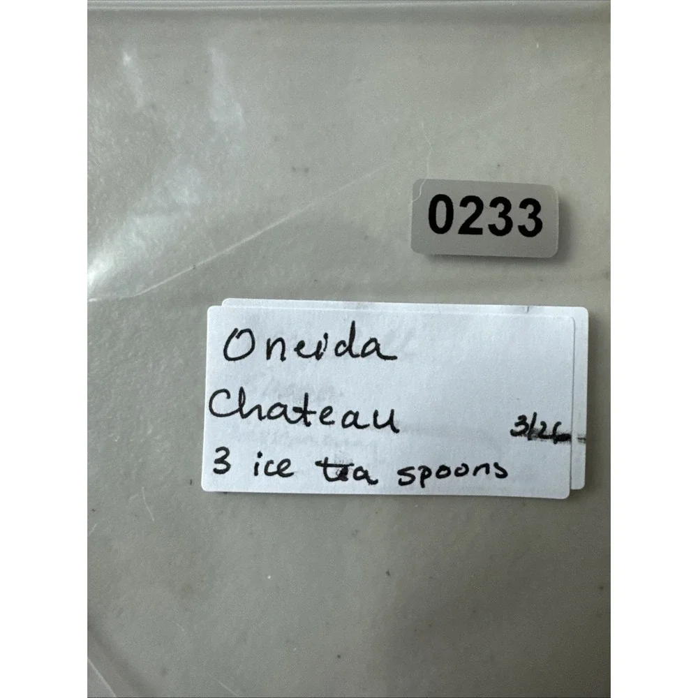 Oneida Oneidacraft Deluxe CHATELAINE Stainless Iced Tea Spoons-3
